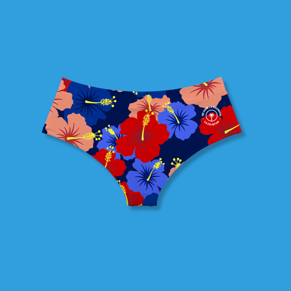 Monokini / culotte Hibiscus